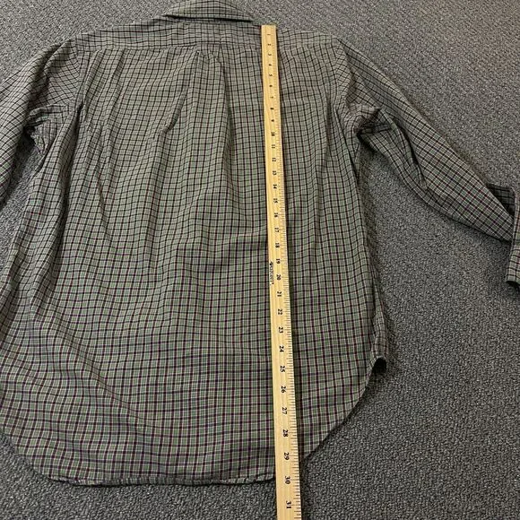 Polo Ralph Lauren Shirt Medium M Long Sleeve Classic Fit Plaid - Picture 8 of 12